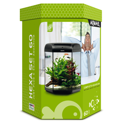 AQUAEL Аквариум НEXA SET 60 BLACK (60 л)